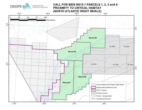 Parcels - Proximity to North Atlantic Right Whale Critical Habitat